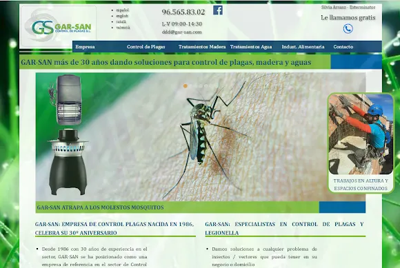 GAR-SAN Control de Plagas S.L. - Empresa de fumigación y control de plagas en Alicante