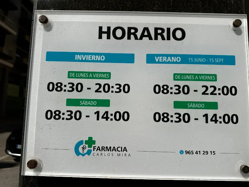 Farmacia Carlos Mira - Santa Pola