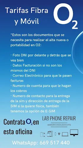 Distribuidor O2 - Fibra y Líneas Móviles | Empresas | Lab Phone Repair I [junto Hospital IMED]