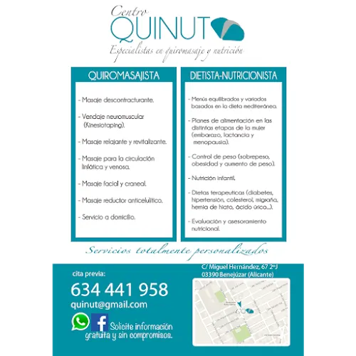 CLINICA QUINUT (Nutrición Clinica y Deportiva) - Benejuzar