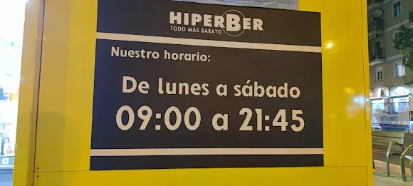 Supermercado Hiperber Avenida de Novelda