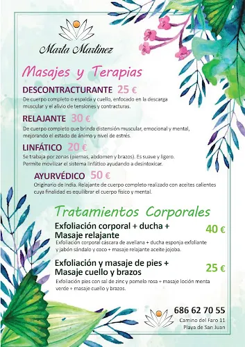 Marta Martínez Masajes y Terapias - Alicante
